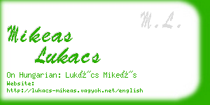 mikeas lukacs business card